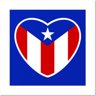 Puerto Rican heart Posters and Art